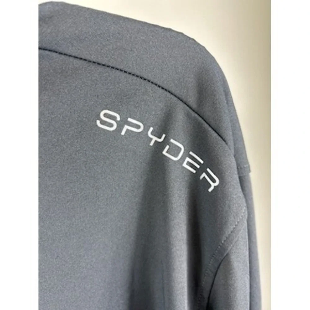 Spyder‎ Web Gray Pullover Long Sleeve Athletic Shirt Activewear Men's Size XXL